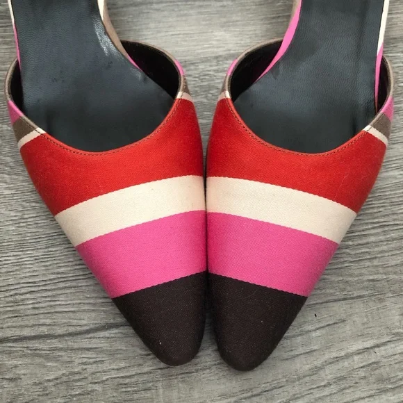 Vintage Kate Spade Mules Kitten Heels - Picture 6 of 8